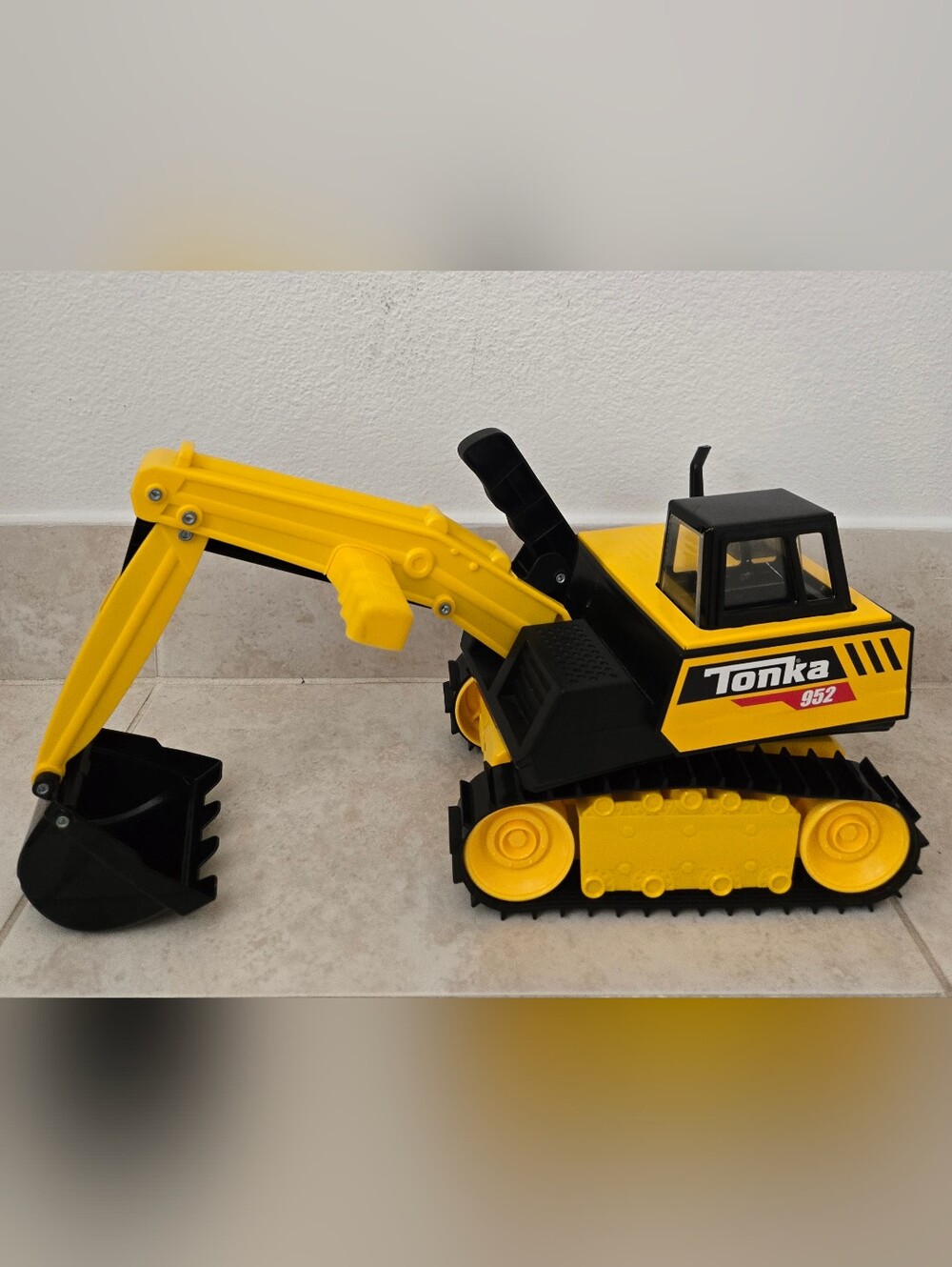 Yellow Toy Excavator Kids Construction Truck